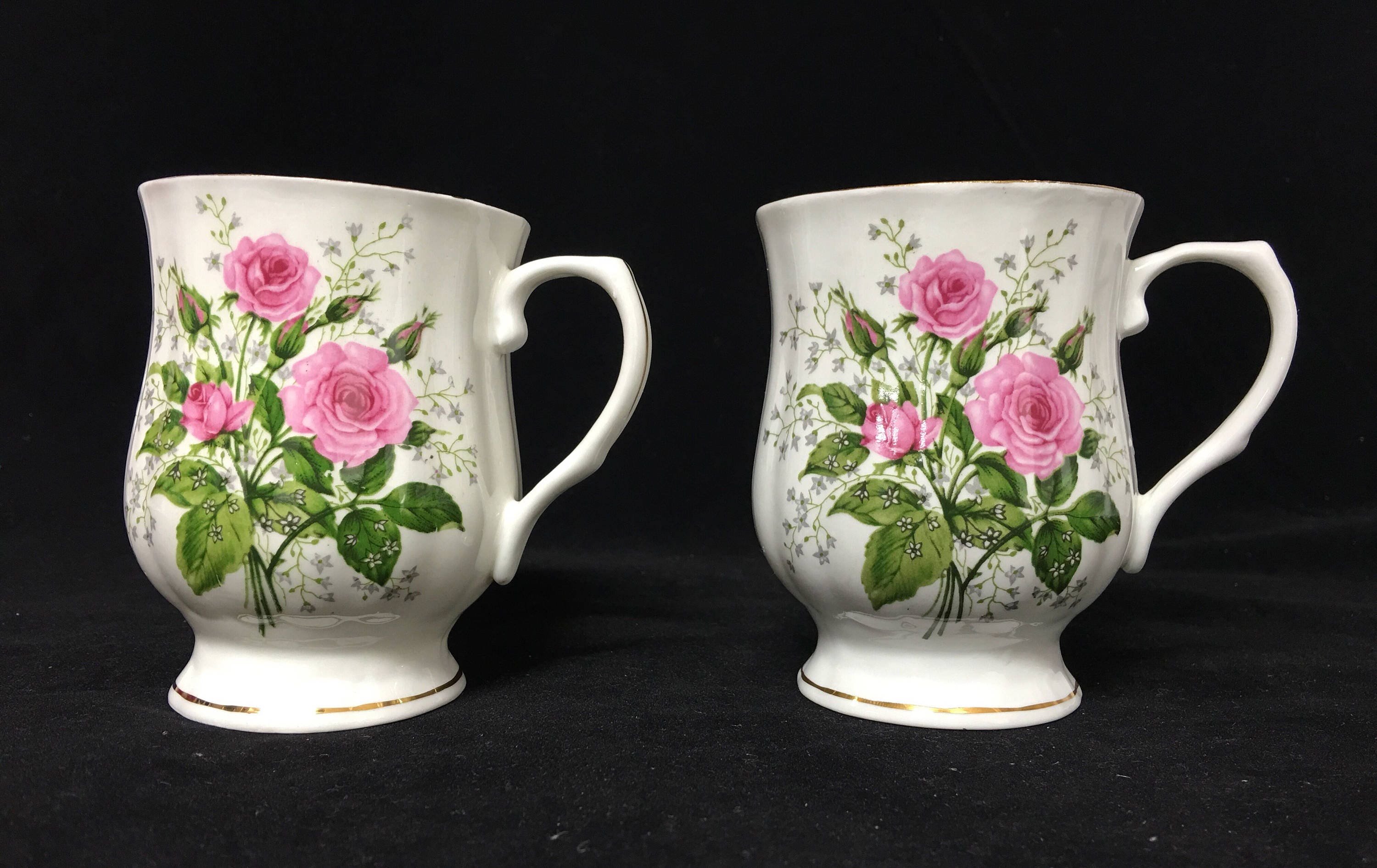 Vintage Hitkari India Bone China Mugs vintage-hitkari-india-bone-china-mugs