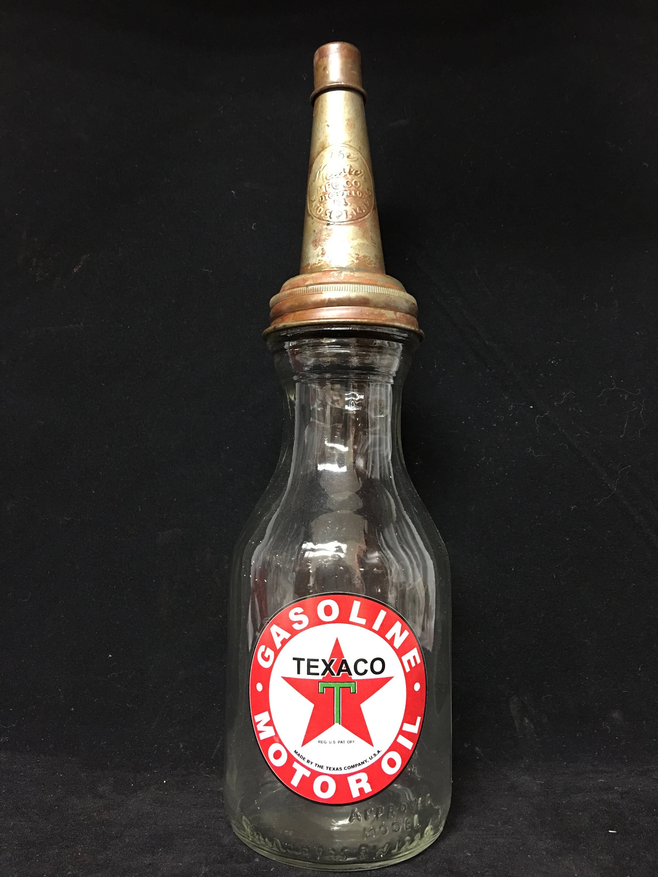Vintage Texaco Motor Oil Bottle