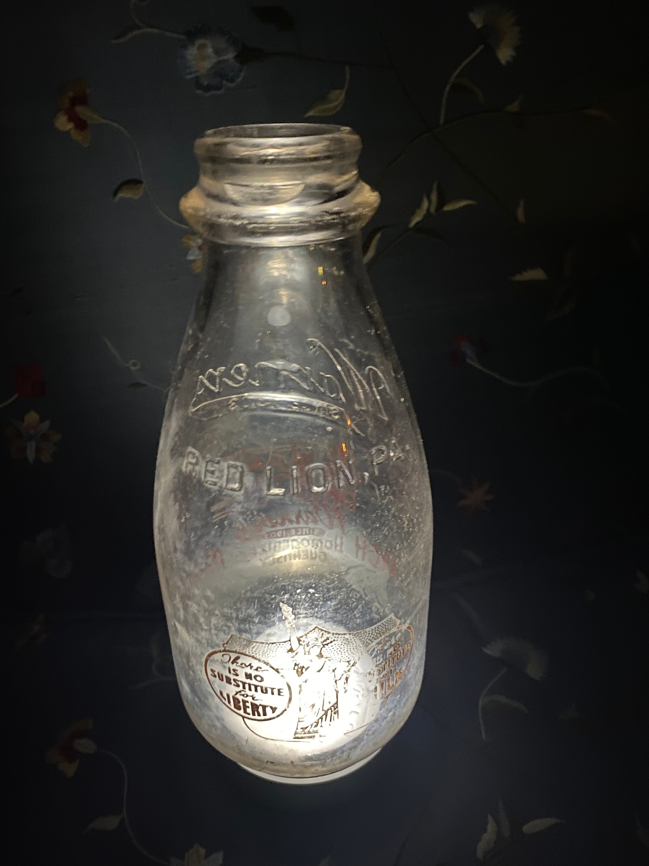 Warners Milk Bottle (Red Lion, PA)