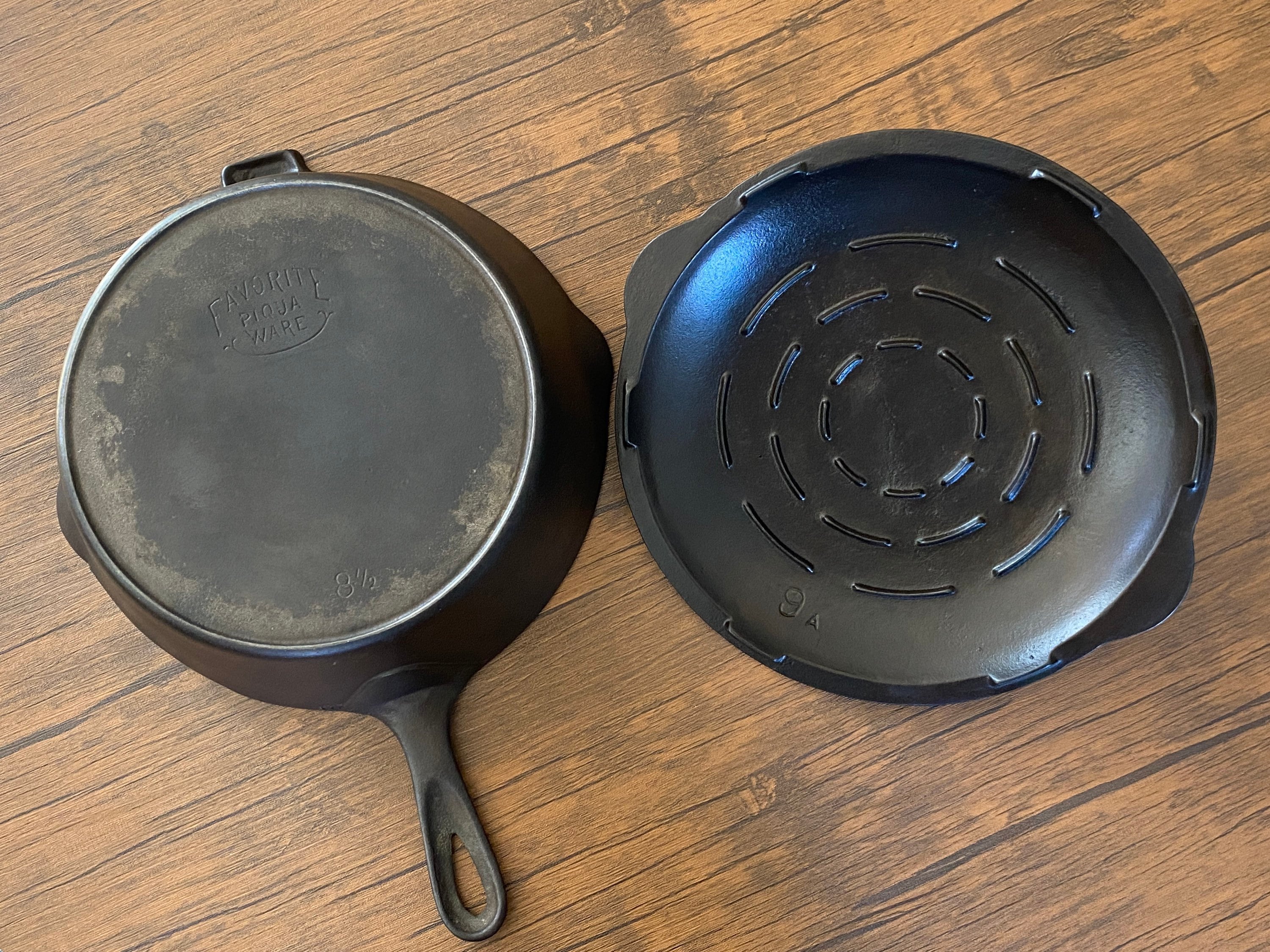 Vintage Hard to Find Favorite Puritan 8 1/2 Chicken Fryer Deep Skillet With  Matching 8 1/2 C Lid Circa 1916 1934 