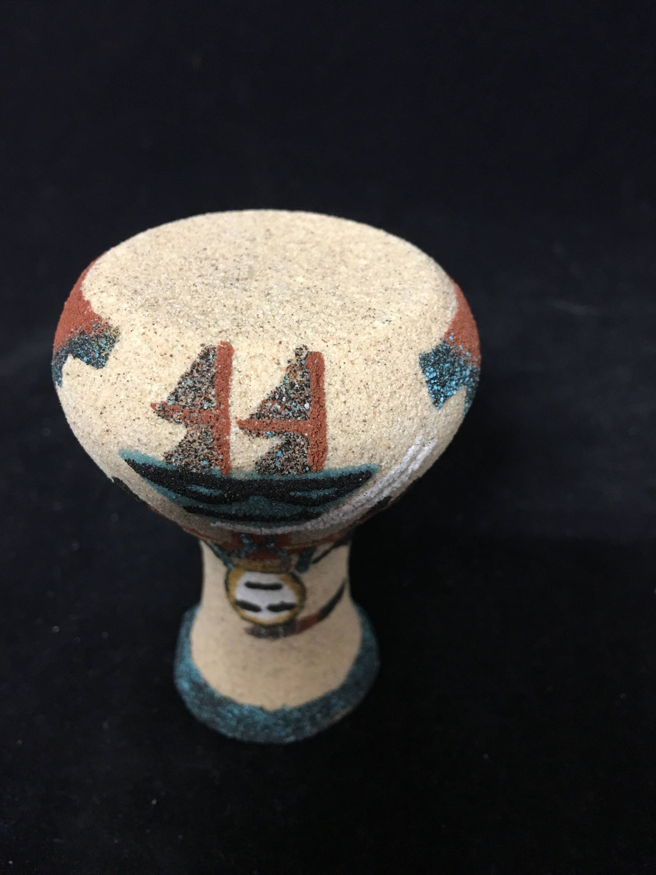 Miniature Navajo Inspired Sand Art Vase