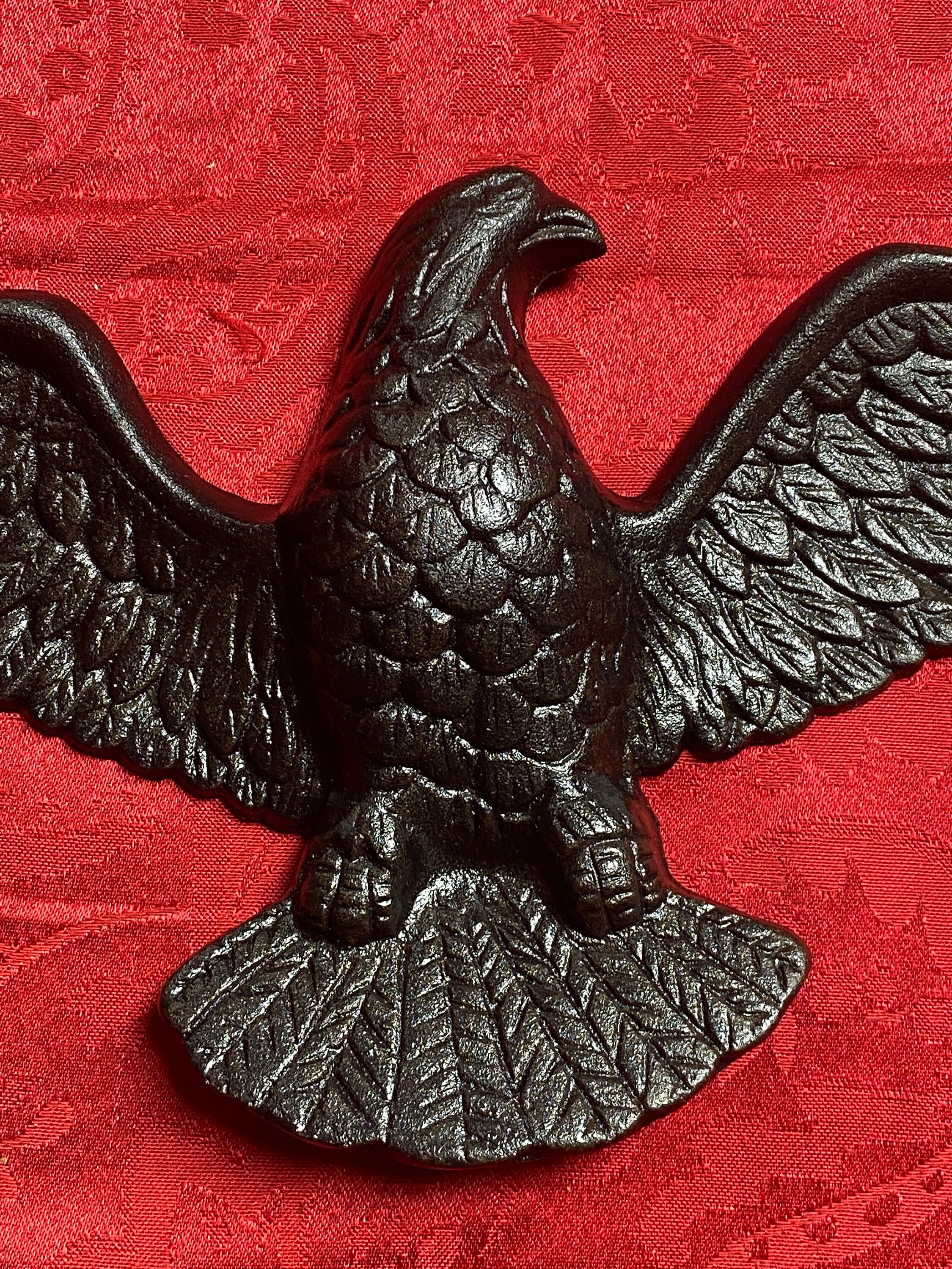Large Cast Iron Eagle Wall Hanging