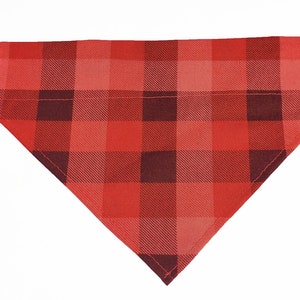 Cat Bandana - Valentines Plaid