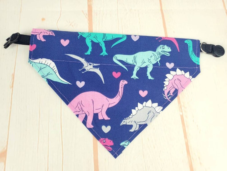 Cat Bandana Dinosaur Party Cat Collar Bandana image 2