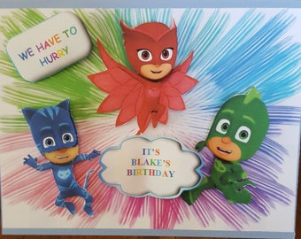 Pj masks dot to dot masks Pj masks to create Pj Mask | Etsy