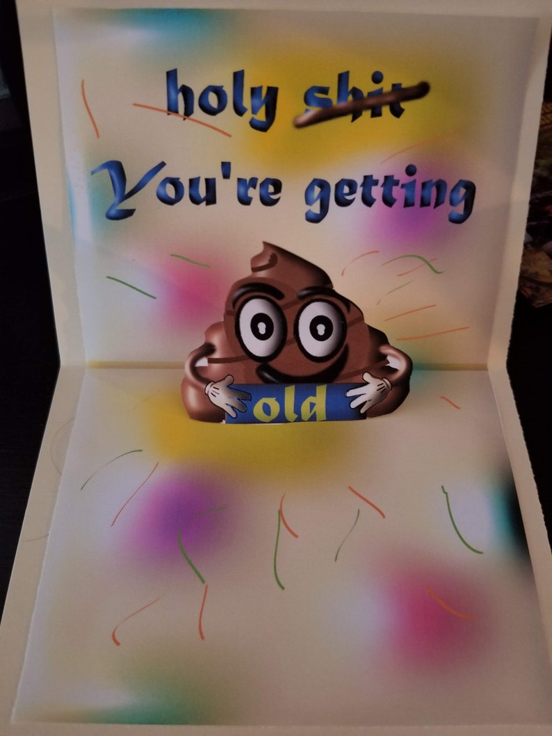 Emoji Poo Birthday Card Poo Emoji Card Funny Birthday Card Etsy