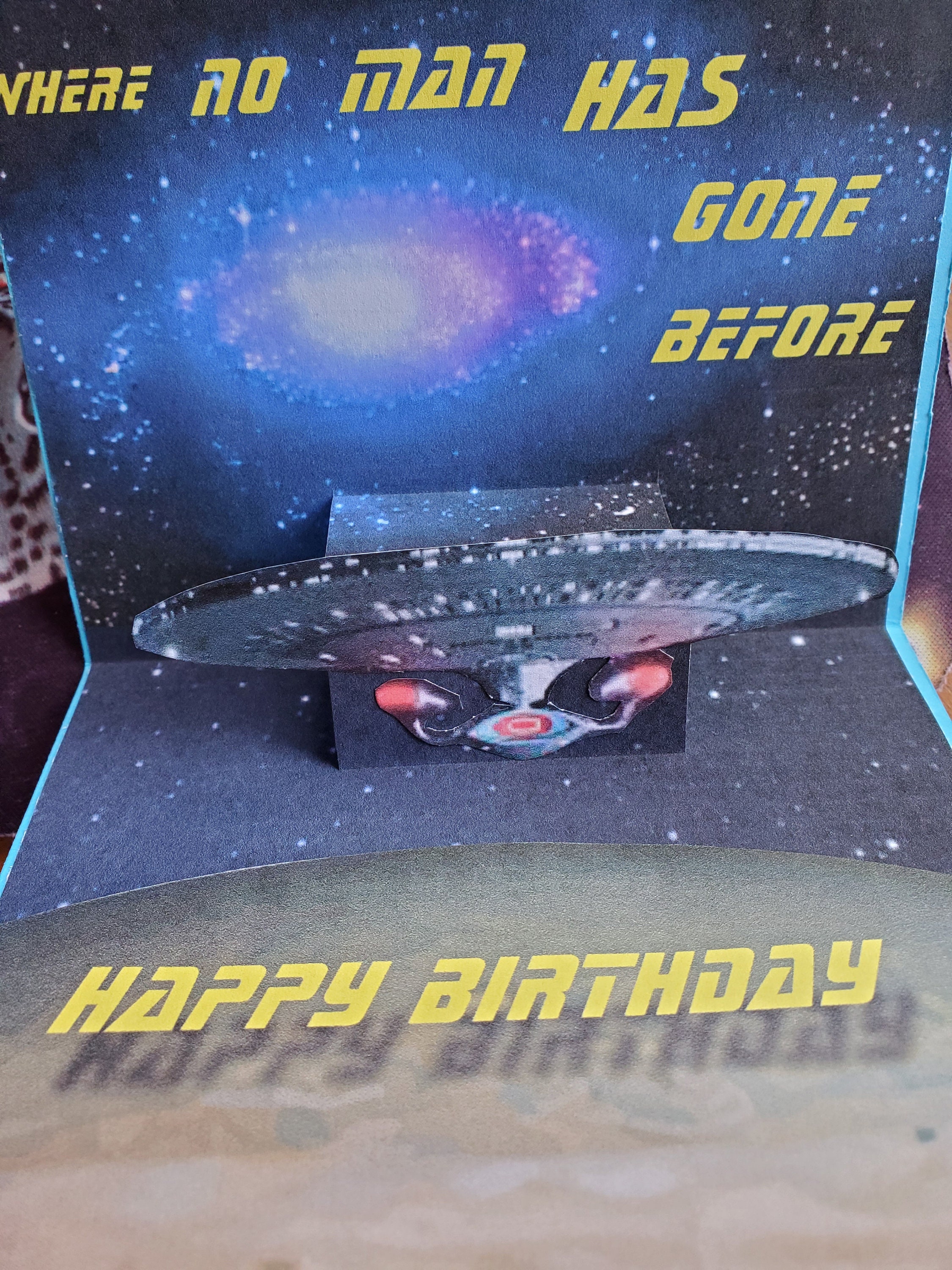 star trek themed birthday card