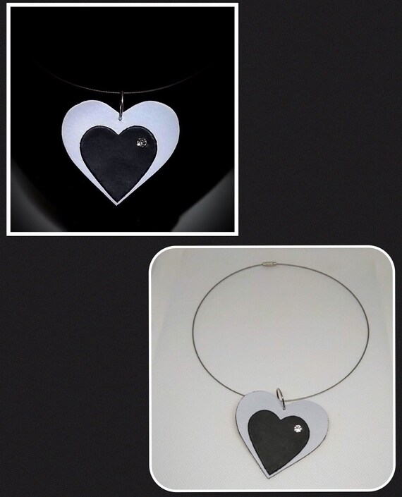 [韓国人気ジュエリー] nff lettering heart leather necklace Designer fashion, Seoul-fully created | W Concept