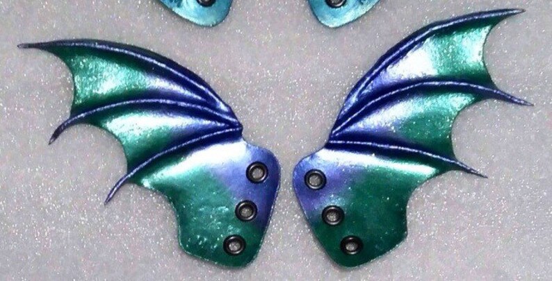 Batwing shoe accessories Bat wing winged shoe accessories Shoe wing accessories Veganvegetarian Roller Derby roller skate accessories