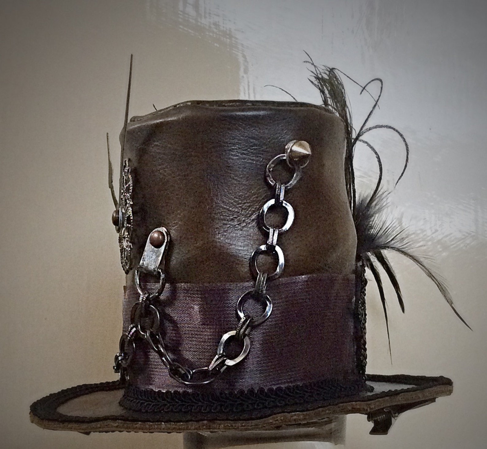 Steampunk Mini Tall Top Hat main image 0