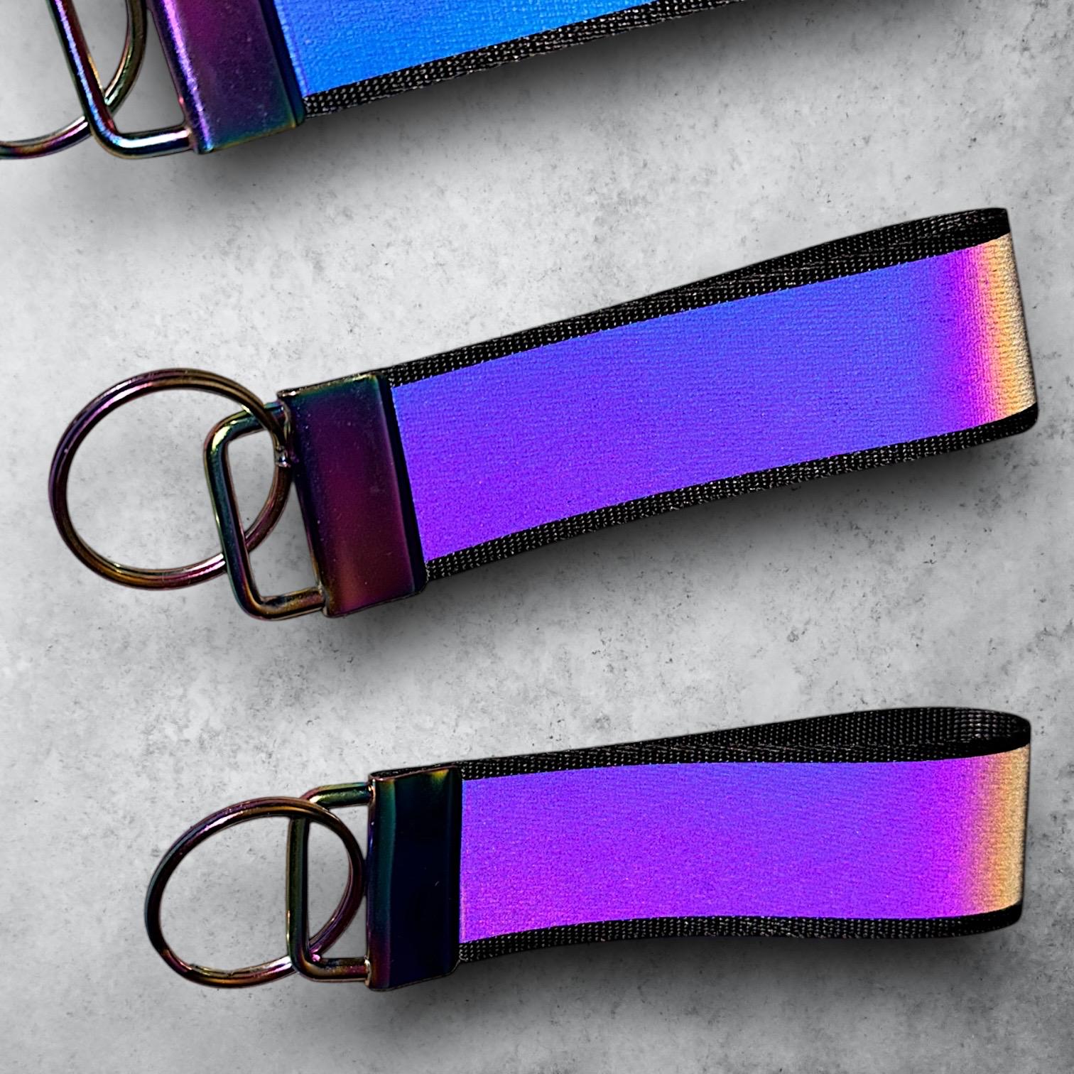 Reflective Keyring, Smaller Size, Safety Hi Visibility, Belt Loop, Key ...