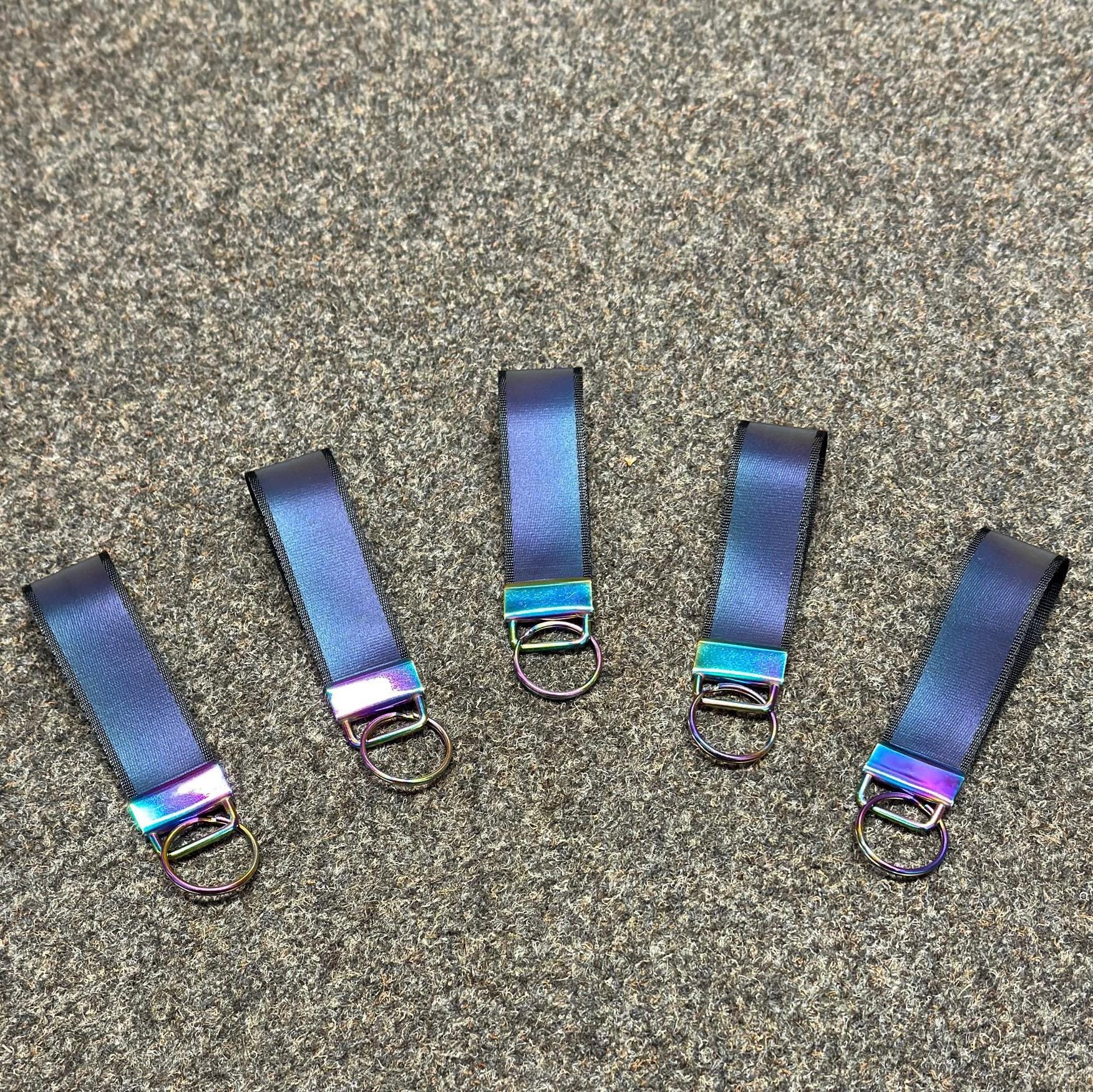 Reflective Keyring, Smaller Size, Safety Hi Visibility, Belt Loop, Key ...