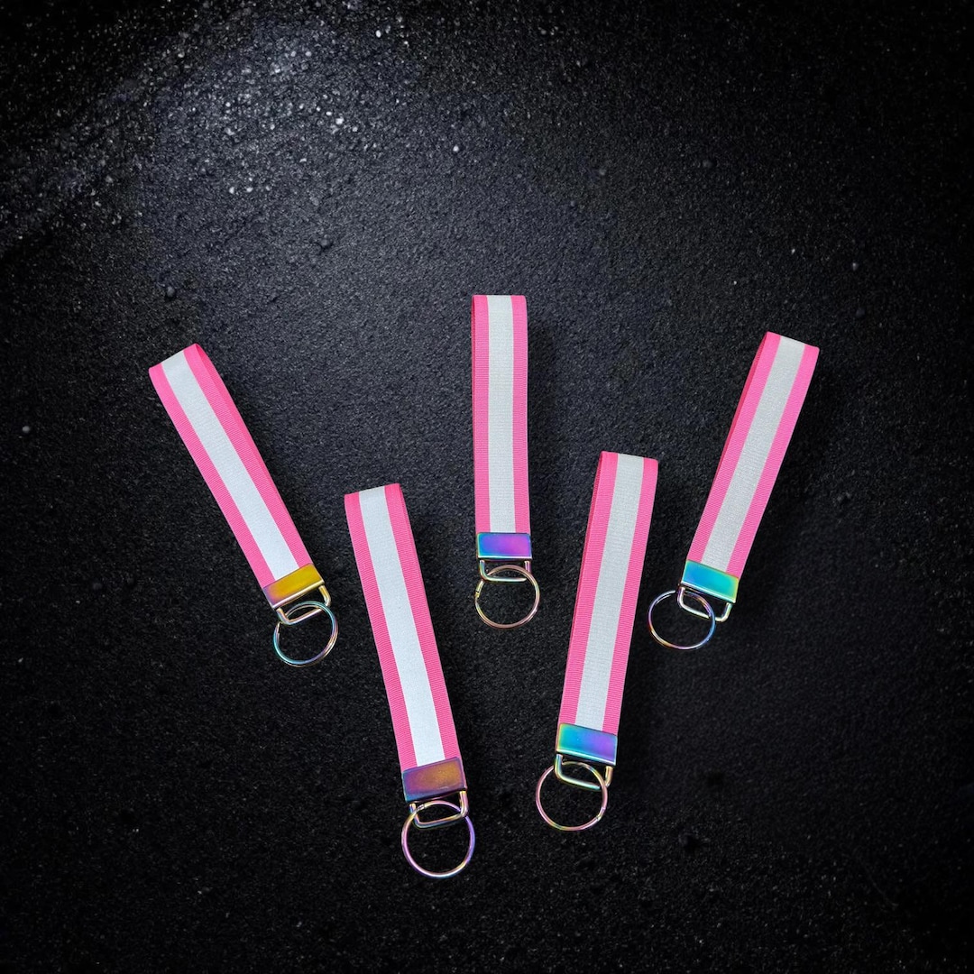 Hi-vis Reflective Keyring, Reflective Keychain, Night Safety, Longer ...