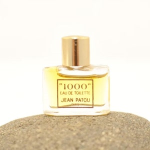 Flacon de parfum miniature Jean Patou vintage 1000, rare, discontinué, collection.