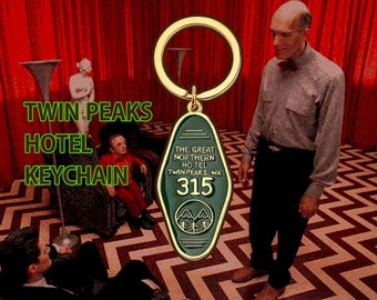 Twin Metal Keychain - The Great Northern Hotel Room 315 Enamel Keychain - TV Show Fan Gift & Collector's Item
