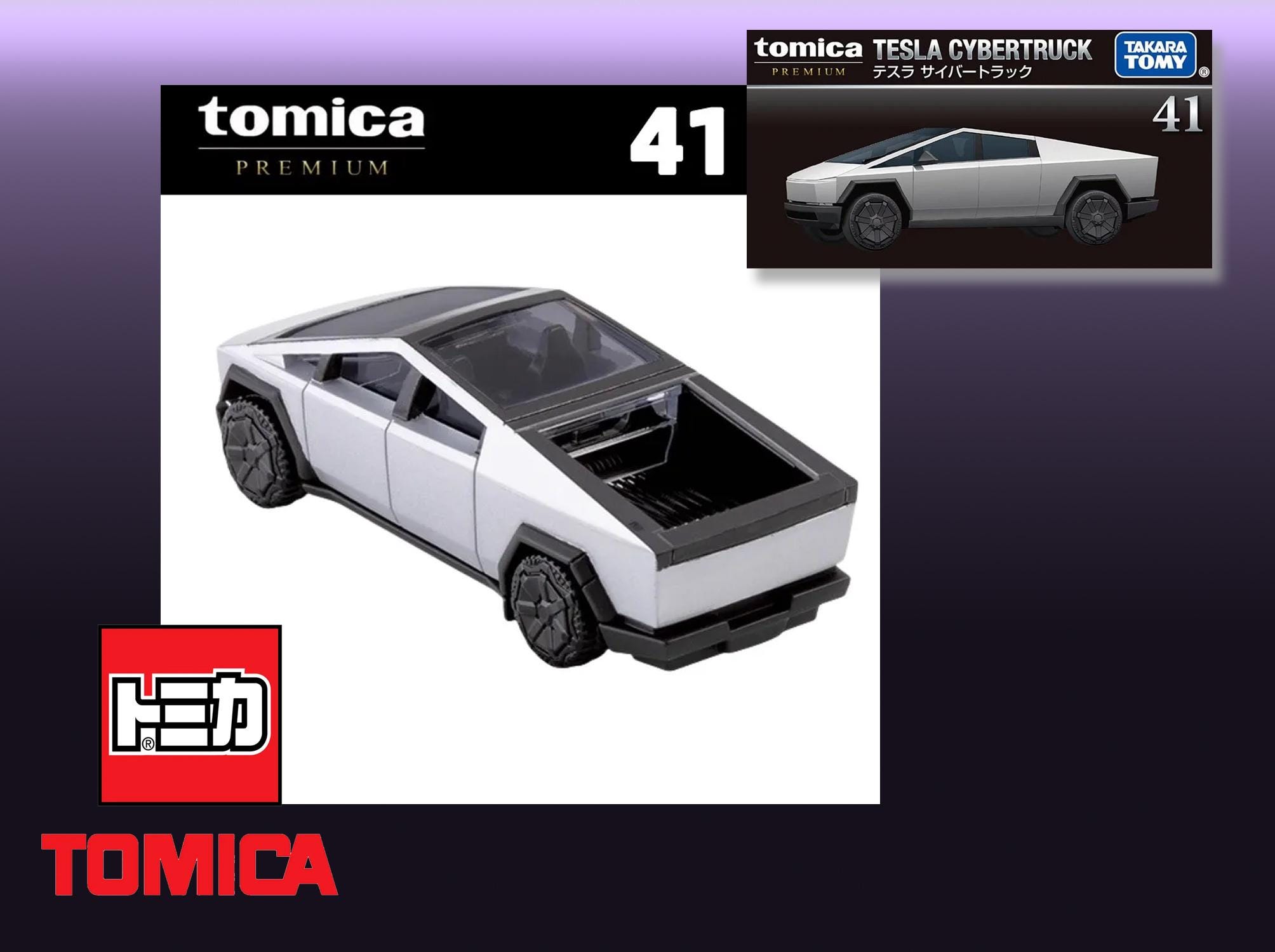 Takara Tomy Tomica 41 Cybertruck Diecast Model Car - Collector's