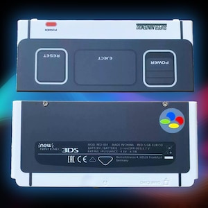 New 3DS Cover Plates – video game console Inspired Faceplates for Nintendo New 3DS (not XL) – Super NES