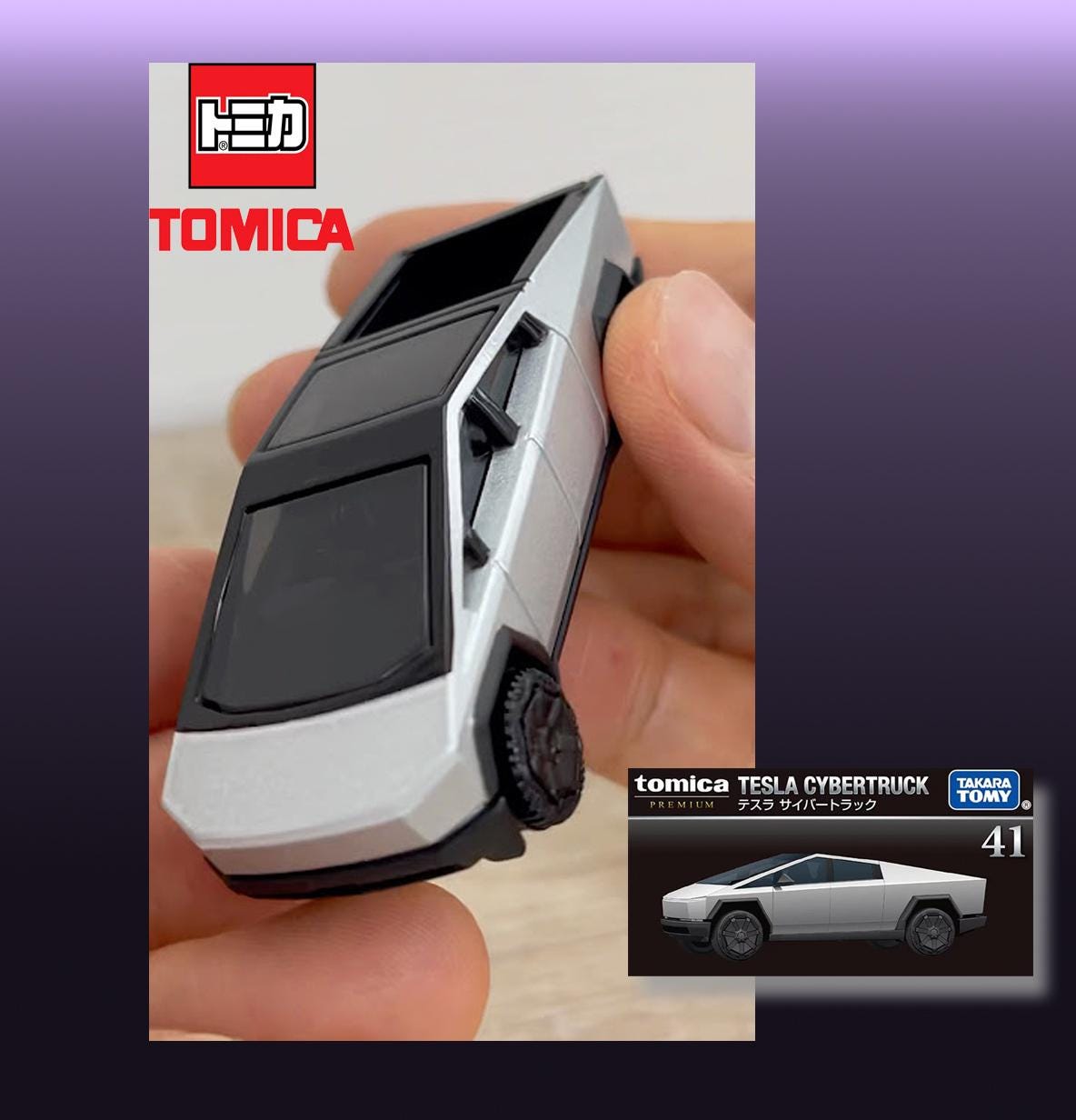 Takara Tomy Tomica 41 Cybertruck Diecast Model Car - Collector's