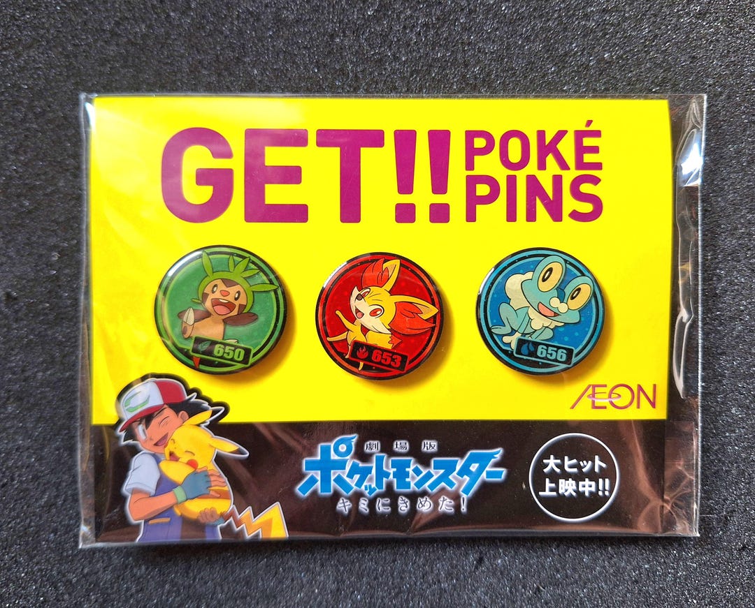Official Limited Nintendo X AEON Pokémon Pins Badges, X and Y Video ...