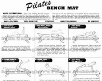 Pilates Bench Mat Poster