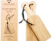 Sustainable Wooden Butter Gnocchi Paddles