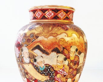 Satsuma Tea Caddy Antique