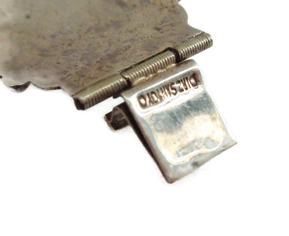 Vintage Mid-Century Mexico Sterling SIGNED Bracel… - image 5