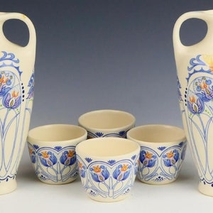 Amata Pattern Royal Goedewaagen Pottery Dutch Holland Group