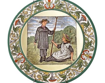 Wedgwood Polychrome June Plate Antique Aesthetic Movement