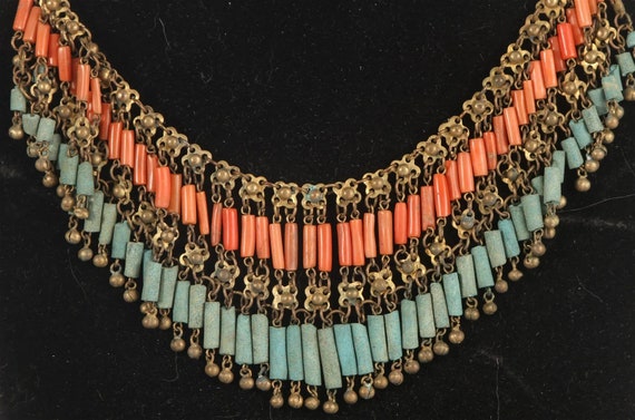 Egyptian Revival Parure (Set with Necklace, Brace… - image 3