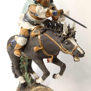 REDUCED!!!  Dynamic Shiwan (Shekwan) Chinese Charging Warrior on Horse 25" x 26"