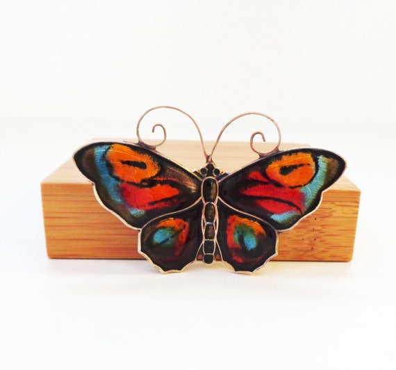 David Andersen Sterling and Enamel Vibrant Multi-… - image 2