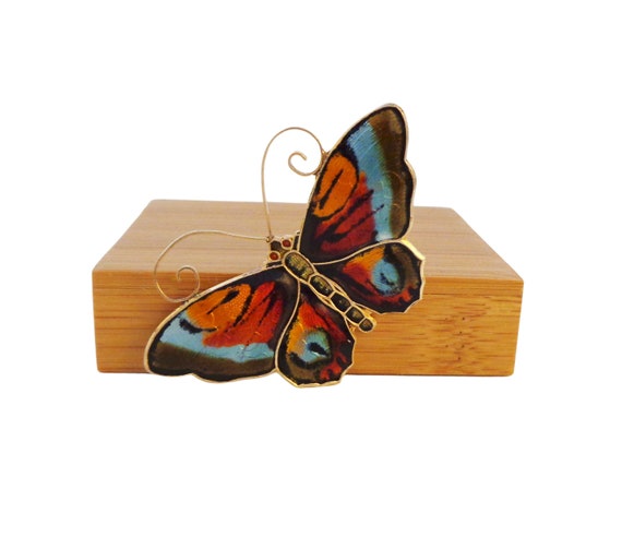 David-Andersen Multi-color Butterfly Pin - image 1