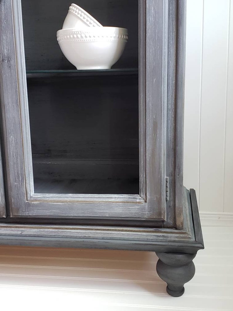 Farmhouse Style Rustic Display Cabinet Hutch Bookcase SOLD