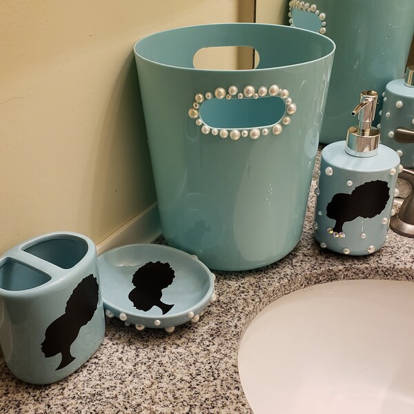 Ceramic Bathroom Accessories Etsy