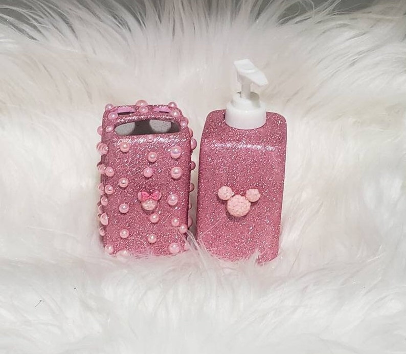 Minnie Mouse Character Bathroom Set Pink Bathroom Set 2 - Etsy