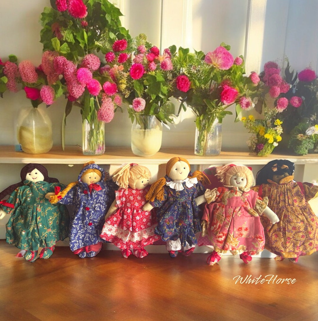 April CORNELL Cornelloki Cloth Dolls RAG DOLL Handmade 8 Inch Kids 100 ...