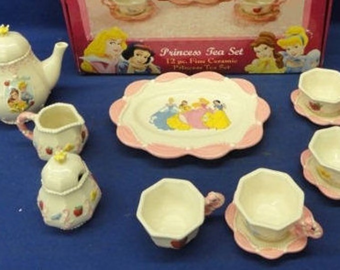 Vintage Brass Key Disney Princess Ceramic Tea Set includes 11 Etsy