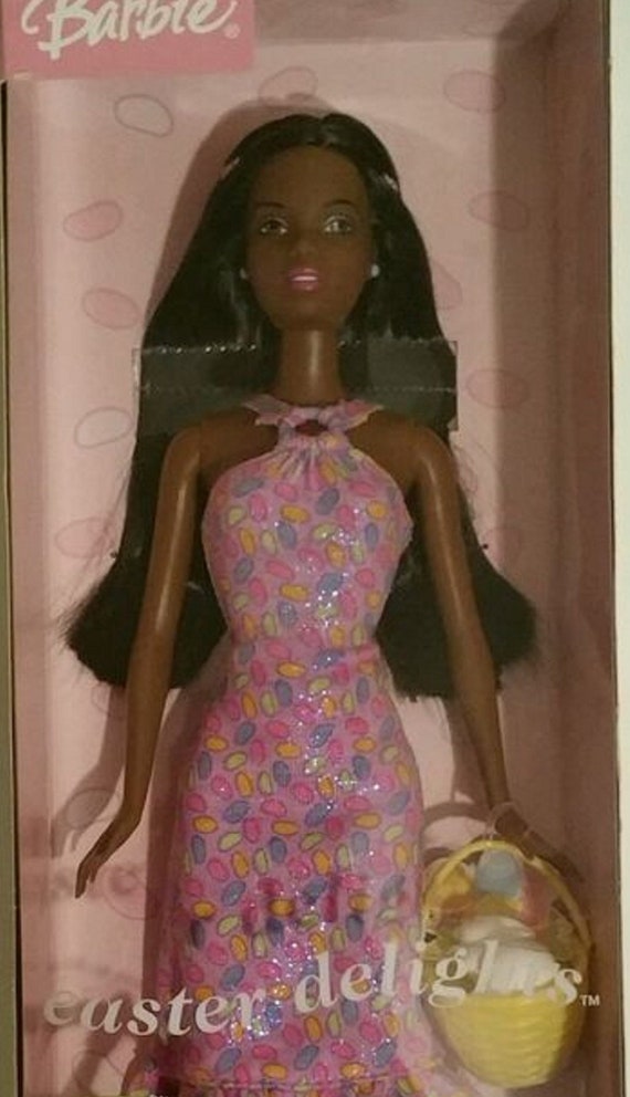 Barbie Easter Limited Edition Rare African American Beauty In Her Sun Dress With Reduced Shipping - 