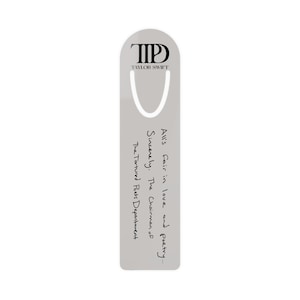 The Tortured Poets Department Aluminum Bookmark, TTPD Bookmark, Swiftie Gifts, Poetry Gift, Bookish Swiftie