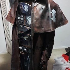 Faux Leather Duster Etsy