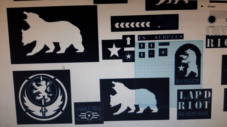 Fallout and NCR Ranger Stencils 6 pack | Etsy