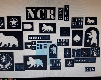 stencils + camoflauge options