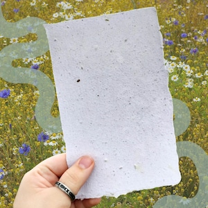 Wildflower Seed Paper, Intention Paper, Petition Paper, Recycled, Spell Paper, Magic Paper, Wish Paper, Manifestation Paper, Growth Spell