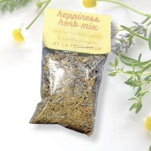 Happiness Herb Mix, Candle Dressing, Loose Incense, Happy Spell, Spell Jar Ingredients, Simmer Pot Mix