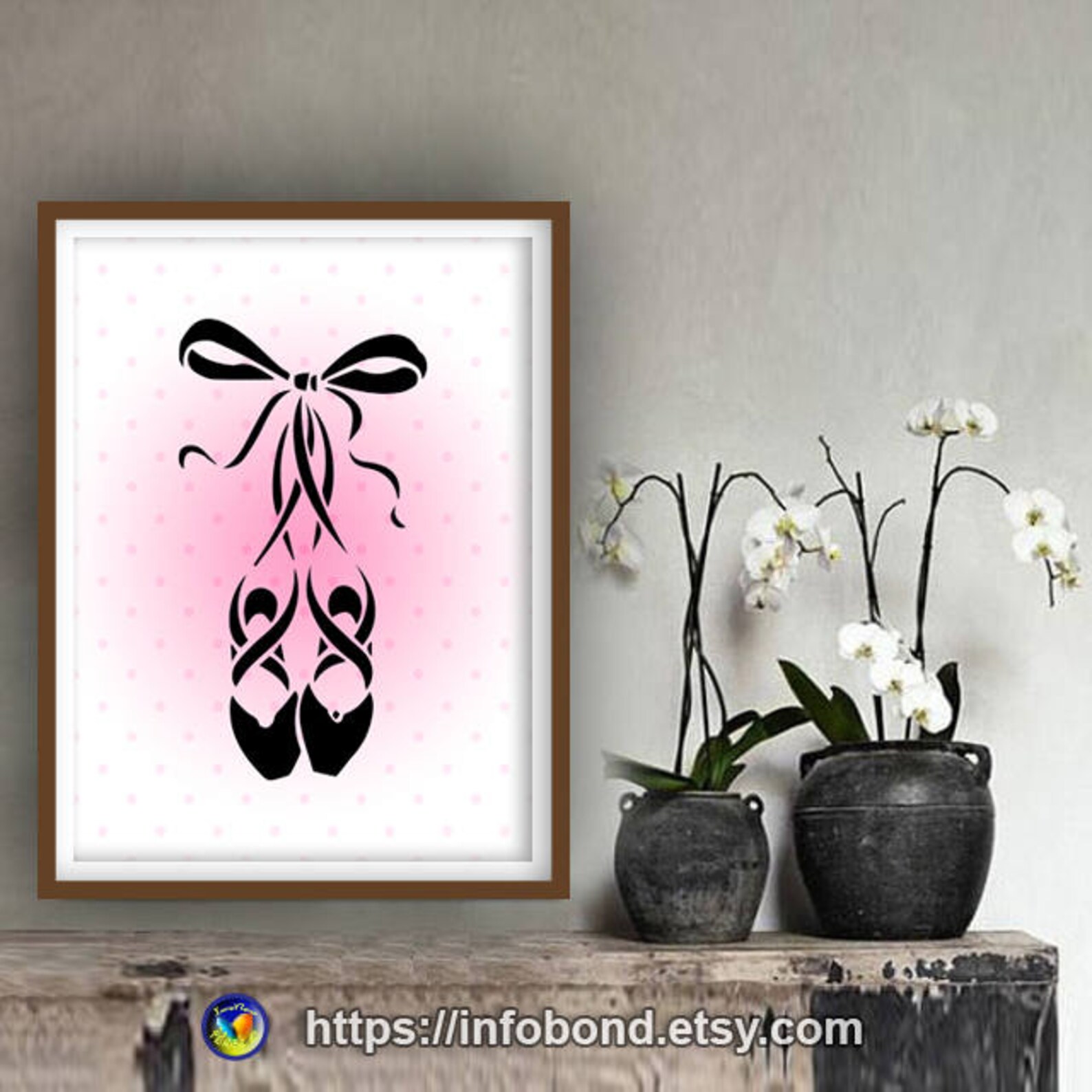 ballet shoes dancer art print ballet pointe shoes dance school poster gift for girls ballet shoes print feminine art ballet them