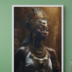 Temple Priestess Art Print: Divine Feminine, Egyptian Goddess (Digital Download)