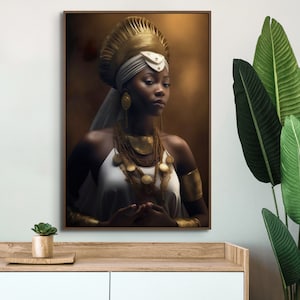 Temple Priestess Art Print: Divine Feminine Spiritual Decor (Digital Download)