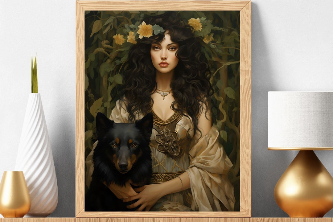 Artemis Greek Goddess Diana Printable Pagan Goddess Art - Etsy