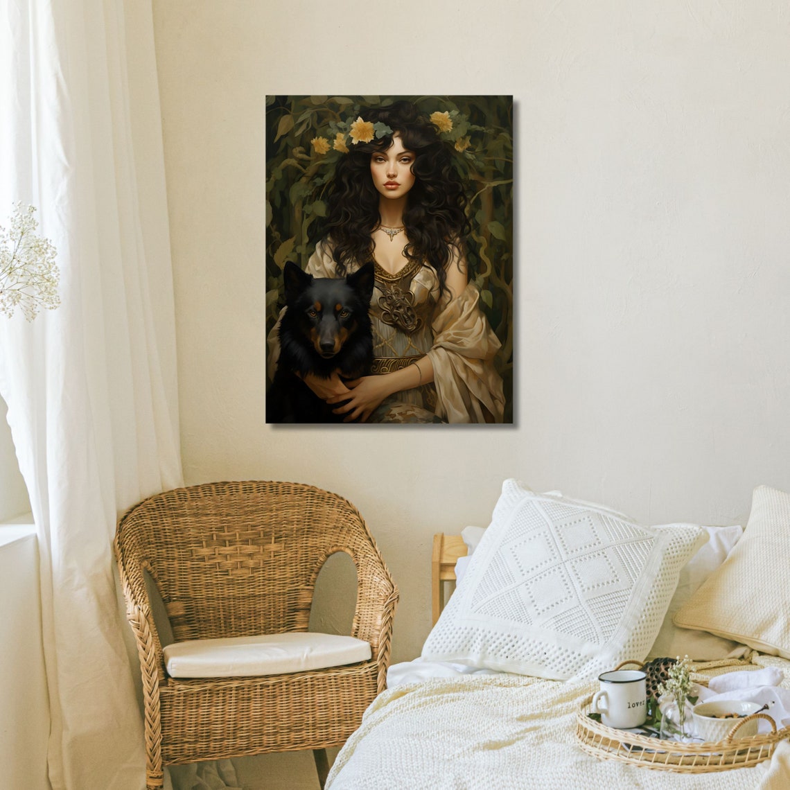 Artemis Greek Goddess Diana Printable Pagan Goddess Art - Etsy